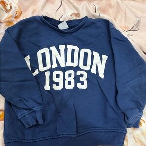 Zara kid’s Navy Crewneck Sweater